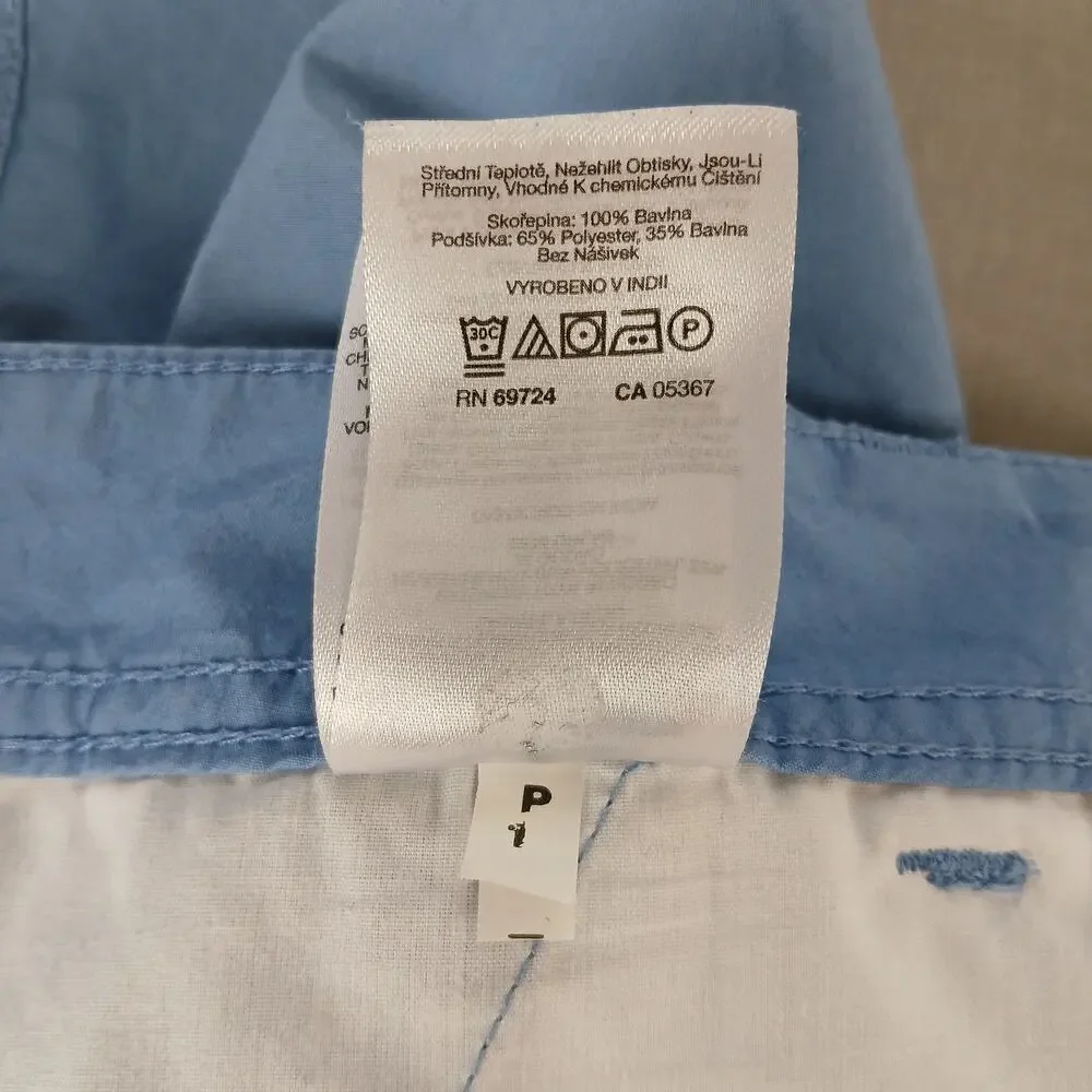 Columbia Men's Washed Out Shorts 40W 8L Ripple Blue pockets flat front chinos